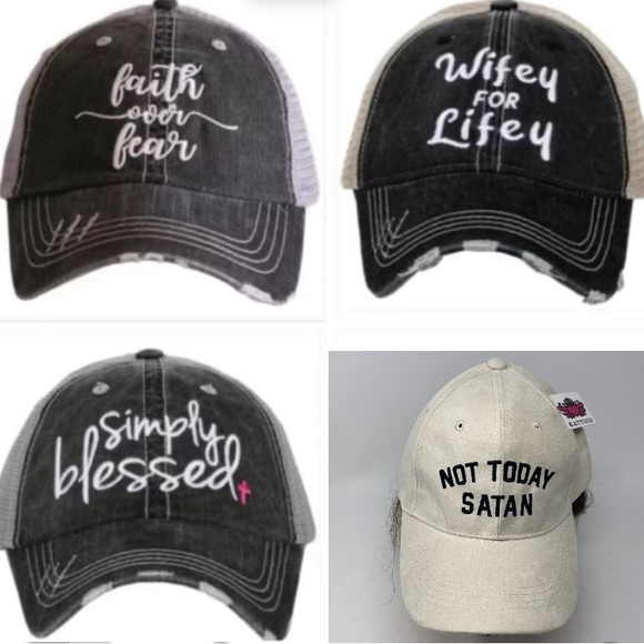 Embroidered Trucker Caps with Curved Bill - Picture 3 of 8